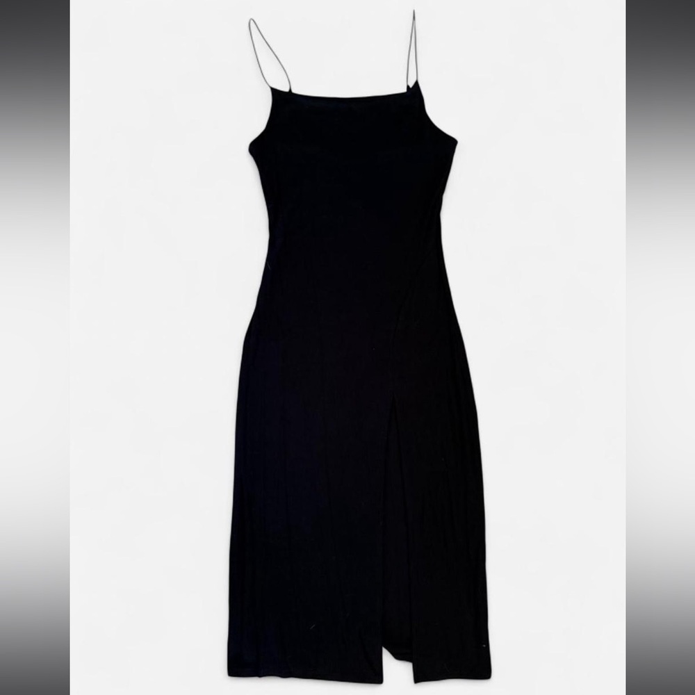 Joah Brown Black Midi Dress - Picture 2 of 5